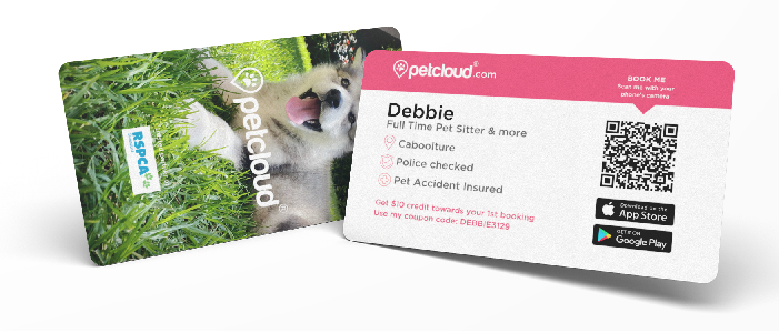 Custom Pet Sitter Business Cards
