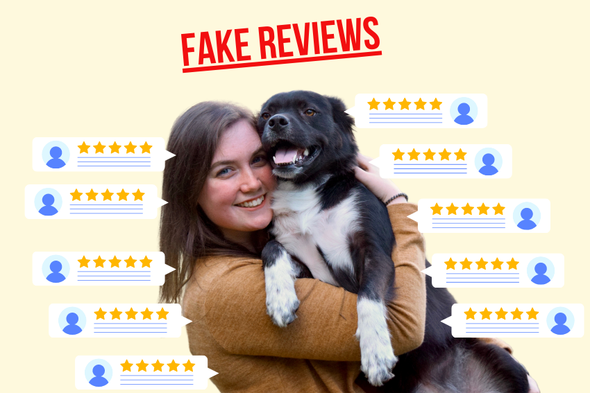 fake reviews, mad paws